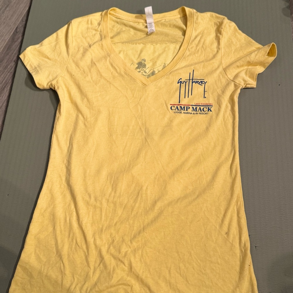Guy Harvey Women's Yellow V-Neck Top